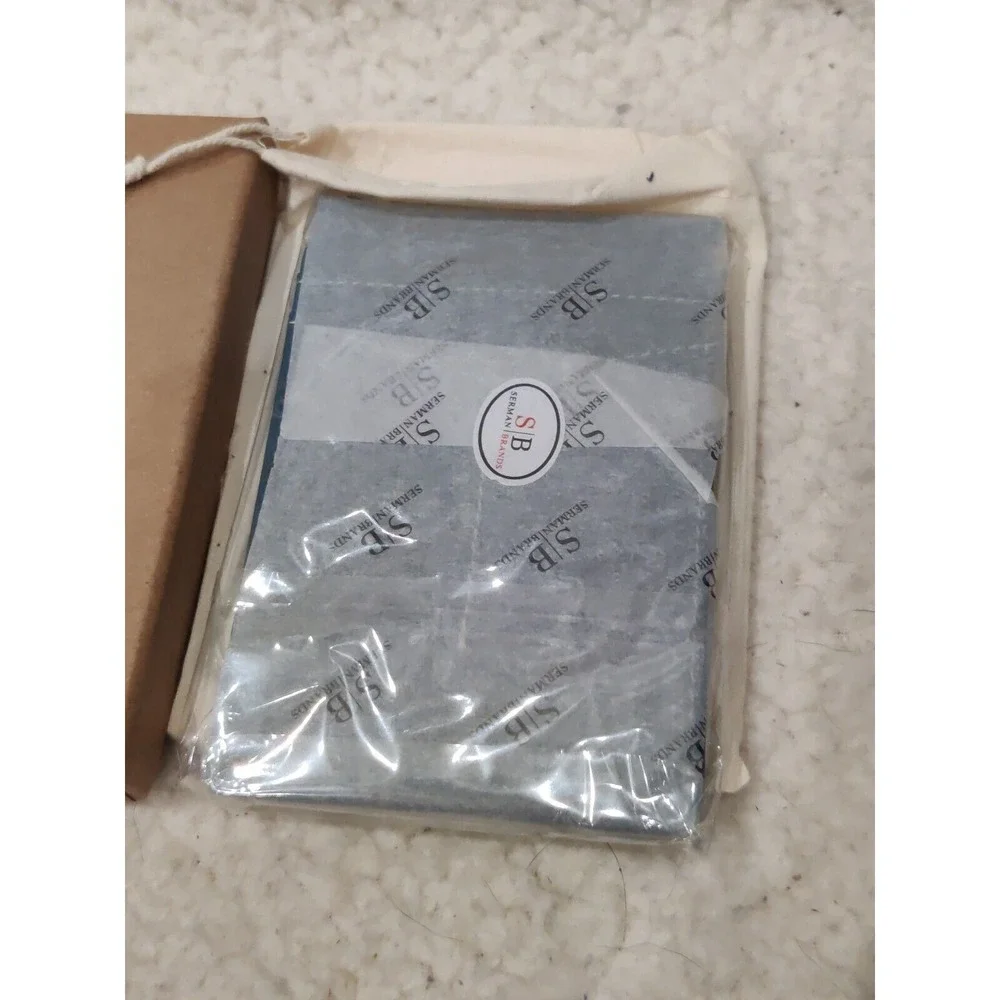 SERMAN BRANDS RFID Blocking Slim Bifold Genuine‎ Leather Minimalist Front Pocket